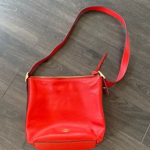 Coach burnt orange purse